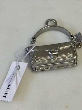 Coach Silver Tabby Mini Shoe Charm NWT